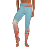 Coral Palms Full Length Yoga Leggings