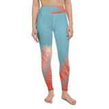 Coral Palms Full Length Yoga Leggings