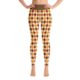 Autumn Argyle Yoga Leggings