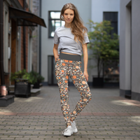 Fall Meal Yoga Leggings