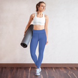 Flat Blue Yoga Leggings