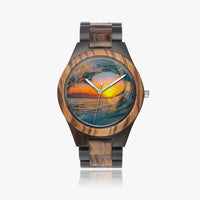 "Ripcurl Sunset" Indian Ebony Wooden Watch