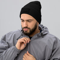 NLVFD Black-on-Black Cuffed Beanie