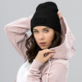 NLVFD Black-on-Black Cuffed Beanie