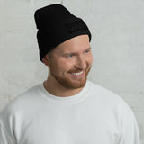 NLVFD Black-on-Black Cuffed Beanie