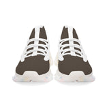 Lava Brown Wing-Style Mesh Knit Sneakers