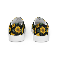 Men’s slip-on canvas shoes - Sunflowers