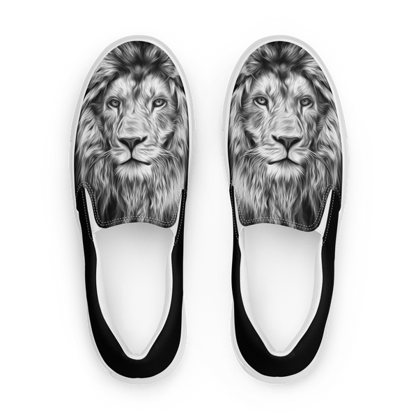 Men’s slip-on canvas shoes - Lion