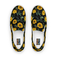 Men’s slip-on canvas shoes - Sunflowers