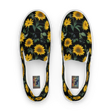 Men’s slip-on canvas shoes - Sunflowers