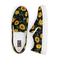 Men’s slip-on canvas shoes - Sunflowers