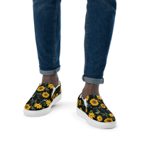 Men’s slip-on canvas shoes - Sunflowers