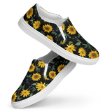 Men’s slip-on canvas shoes - Sunflowers