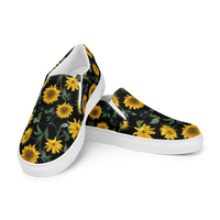 Men’s slip-on canvas shoes - Sunflowers