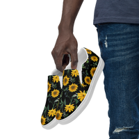 Men’s slip-on canvas shoes - Sunflowers