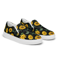 Men’s slip-on canvas shoes - Sunflowers