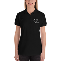 CP design Embroidered Women's Polo Shirt