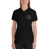 CP design Embroidered Women's Polo Shirt