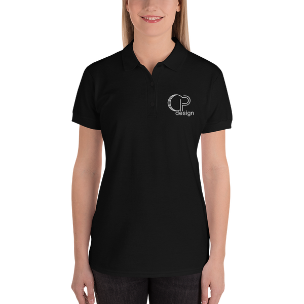 CP design Embroidered Women's Polo Shirt