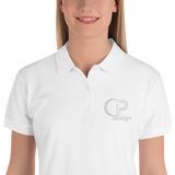 CP design Embroidered Women's Polo Shirt