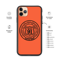 R91 Badge Speckled iPhone case