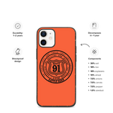 R91 Badge Speckled iPhone case