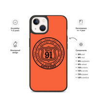 R91 Badge Speckled iPhone case