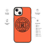 R91 Badge Speckled iPhone case