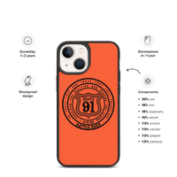 R91 Badge Speckled iPhone case