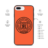 R91 Badge Speckled iPhone case