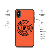 R91 Badge Speckled iPhone case