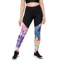 Colorful Palms - Sports Leggings