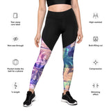 Colorful Palms - Sports Leggings