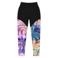 Colorful Palms - Sports Leggings