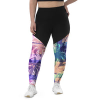 Colorful Palms - Sports Leggings