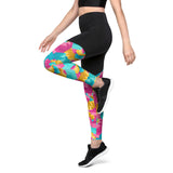 Abstract Colors - Sports Leggings