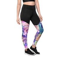 Colorful Palms - Sports Leggings