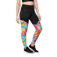 Abstract Colors - Sports Leggings