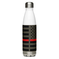 Thin Red Line Stainless Steel Water Bottle