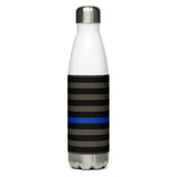 Thin Blue Line Stainless Steel Water Bottle