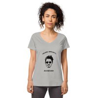 "HEARD" IMMUNITY Women’s fitted V-neck t-shirt