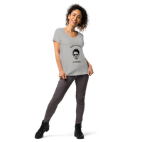 "HEARD" IMMUNITY Women’s fitted V-neck t-shirt