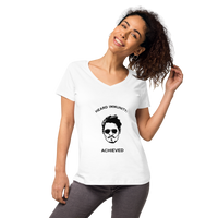 "HEARD" IMMUNITY Women’s fitted V-neck t-shirt