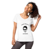 "HEARD" IMMUNITY Women’s fitted V-neck t-shirt