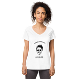 "HEARD" IMMUNITY Women’s fitted V-neck t-shirt