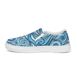 Women’s slip-on canvas shoes - Blue Waves